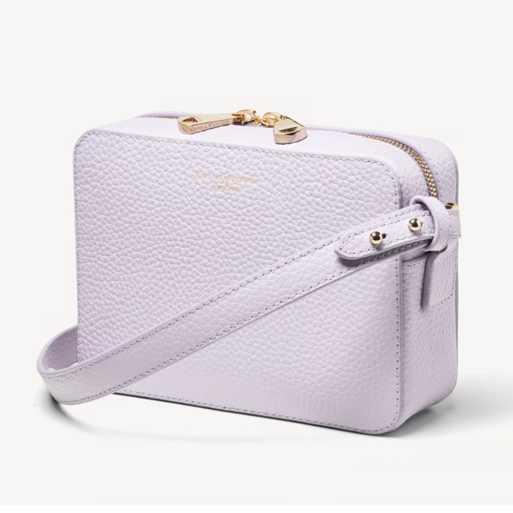 Aspinal of London Lavender Crossbody Camera Bag